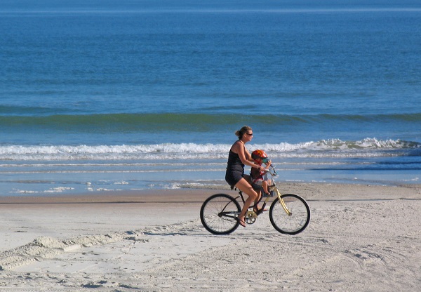 Cykla även på stranden